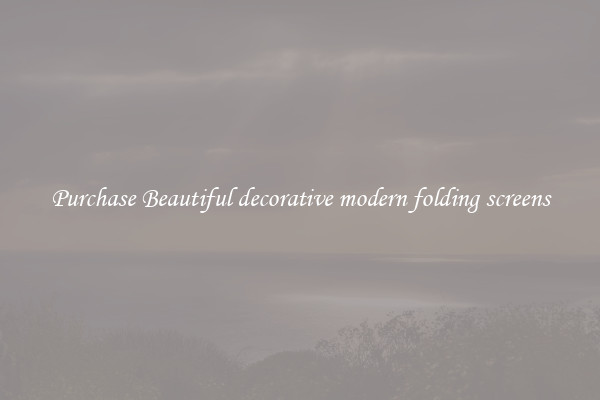 Purchase Beautiful decorative modern folding screens
