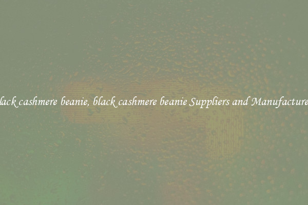 black cashmere beanie, black cashmere beanie Suppliers and Manufacturers