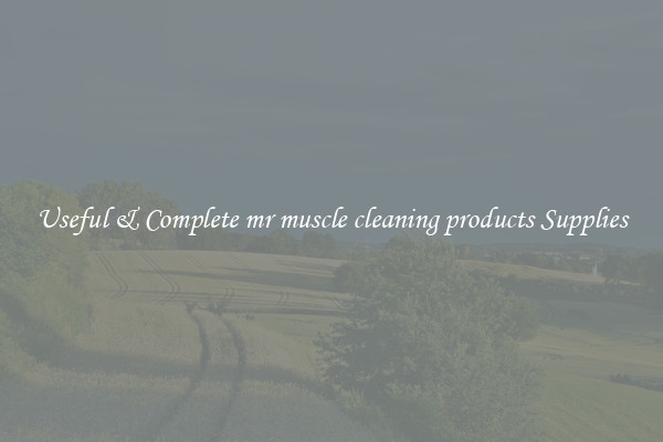 Useful & Complete mr muscle cleaning products Supplies