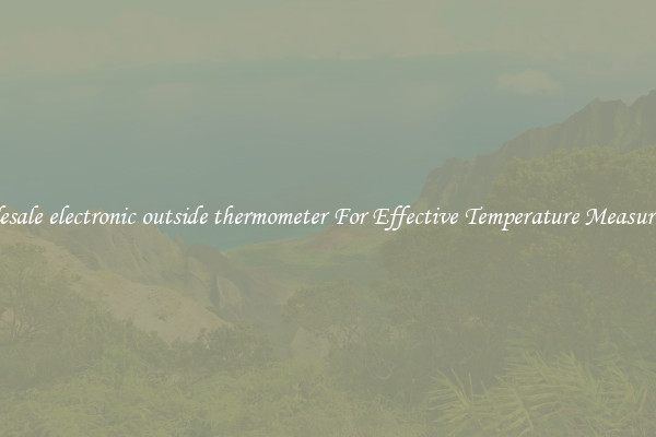 Wholesale electronic outside thermometer For Effective Temperature Measurement